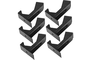 Homoyoyo Floor Squeak Repair Floor Repair Tool Aluminum Alloy Construction Universal /8in Thick Boards Black 6 Pack