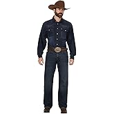 Cinch Men's Grant Dark Wash Relaxed Bootcut Performance Stretch Denim Jeans Indigo 42W x 32L US