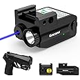 Gmconn Pistol Blue Laser Light Combo USB Rechargeable Gun Light Tactical Flashlight with Strobe Mode Blue Sight for Handgun (Blue Laser)