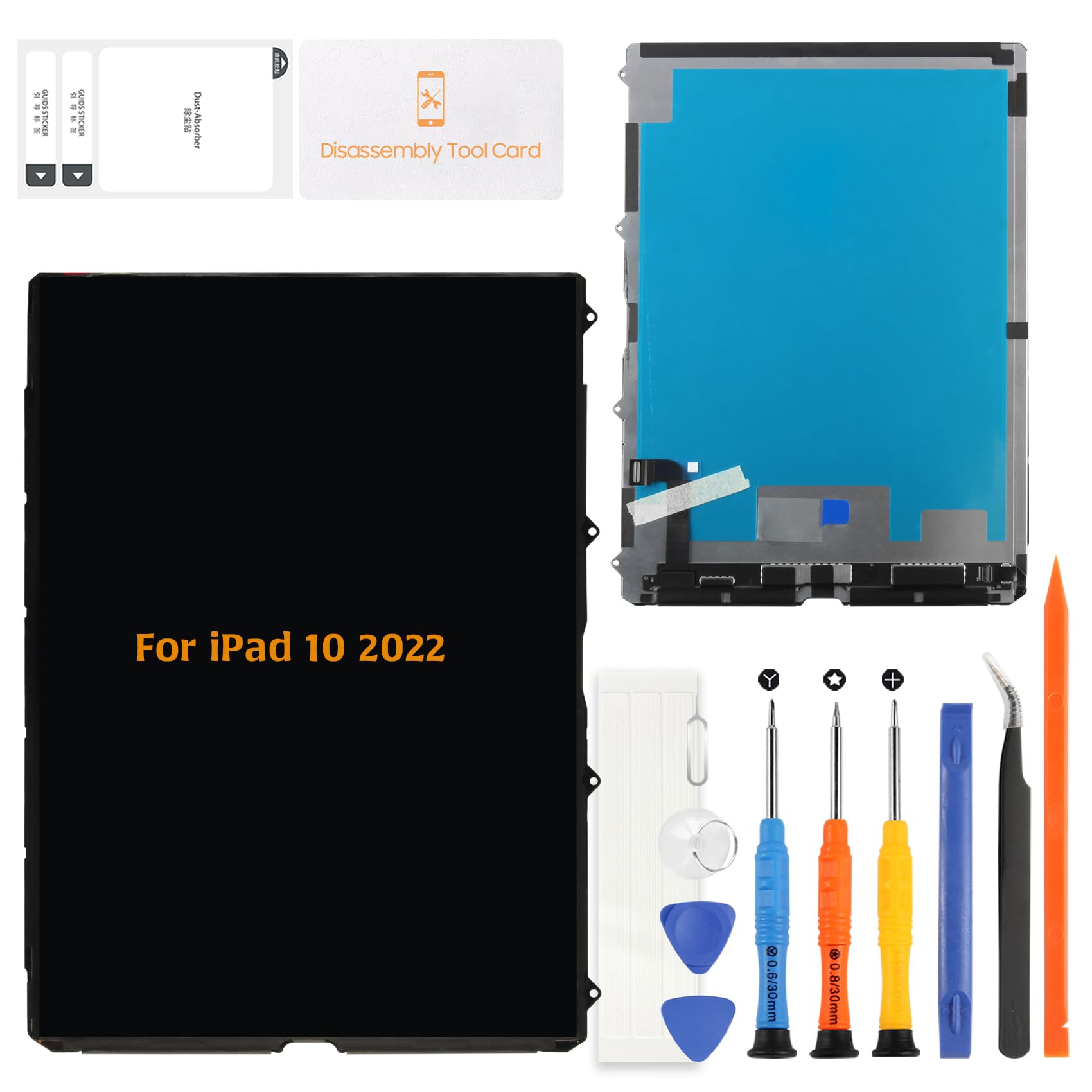 Photo 1 of A-MIND LCD Display Screen Replacement for iPad 10th Gen 2022 (A2757, A2777, A2696) – 10.9" LCD Panel Only (No Touch Digitizer)