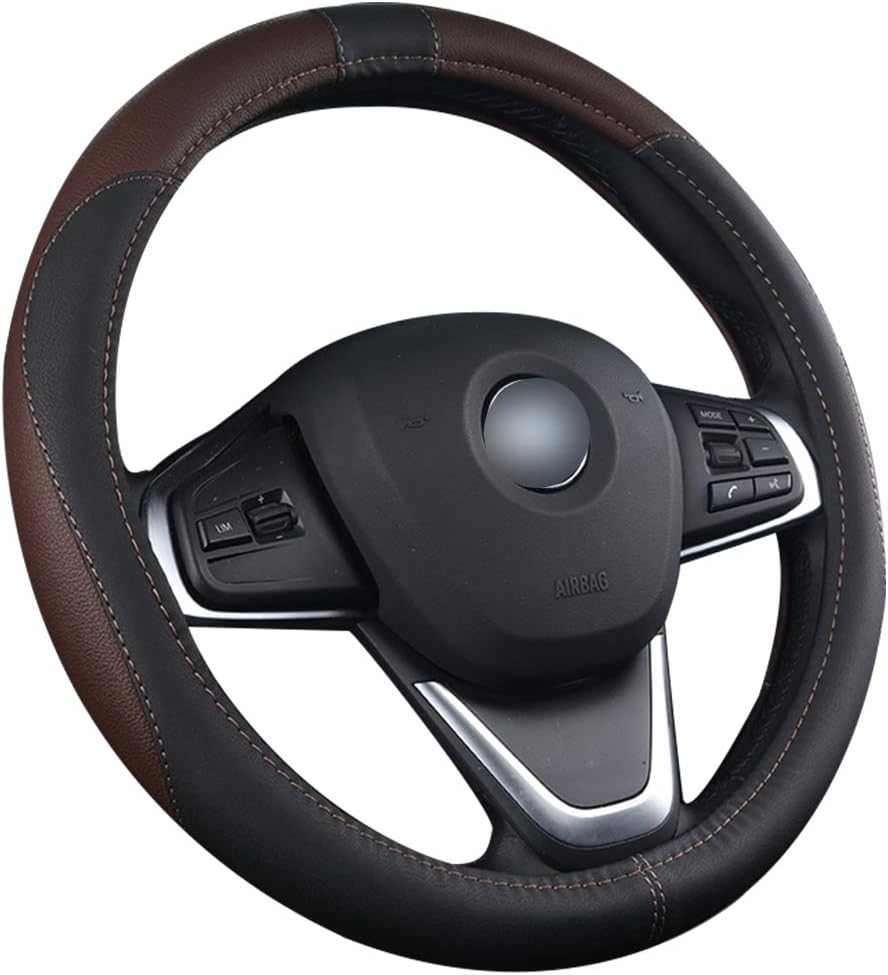 Amazon ｐｇｍａｒｏ ハンドルカバー ステアリングカバー 通気 滑り防止 軽自動車 Cr V ジェイド ステップワゴン ハイブリッド フリード セレナ スペーシア など対応 A コーヒー色 36cm ハンドルカバー 車 バイク