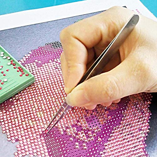 HeroStore 3D DIY Diamond Painting A4 LED Light Tablet Pad Rhinestone Drawing Embroidery Cross Stitch Clip Tray Stitch Pen Glue Tweezer Toy - Thumbnail 4