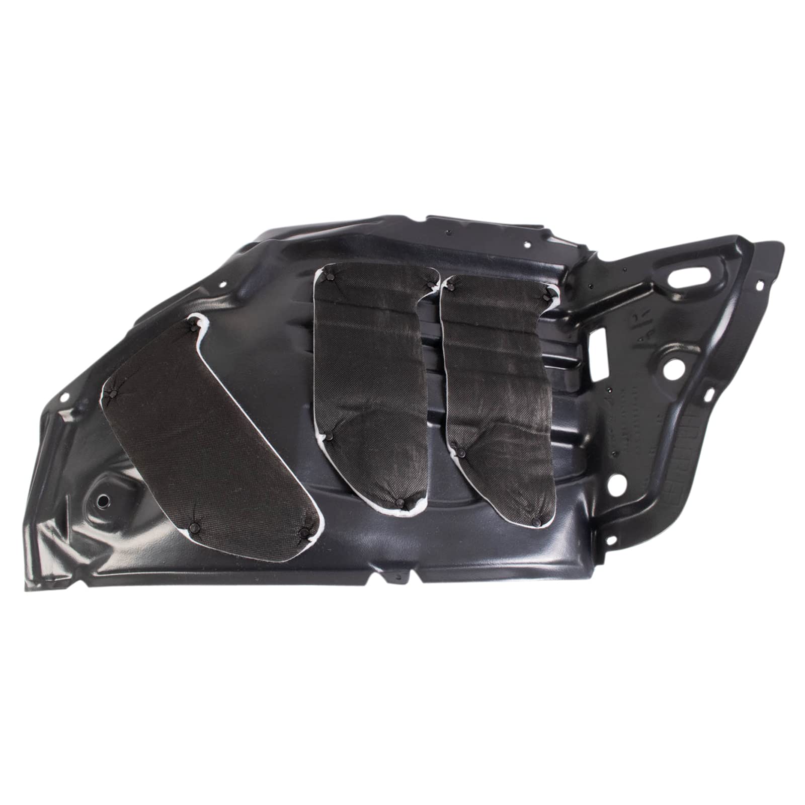 TRQ Front Right Forward Inner Fender Liner Black