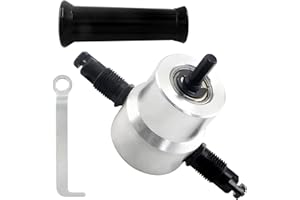 Aracombie Multipurpose Double Head Sheet Silver Nibbler Metal Cutter Hole Saw Drill Attachment Tool For Iron, Stainless Steel, Aluminum, Plastic, Plywood Plate