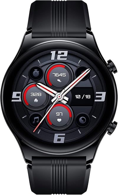 HONOR Watch GS 3 Black Smartwatch Heart Rate Sleep Blood Oxygen 100+ Modes