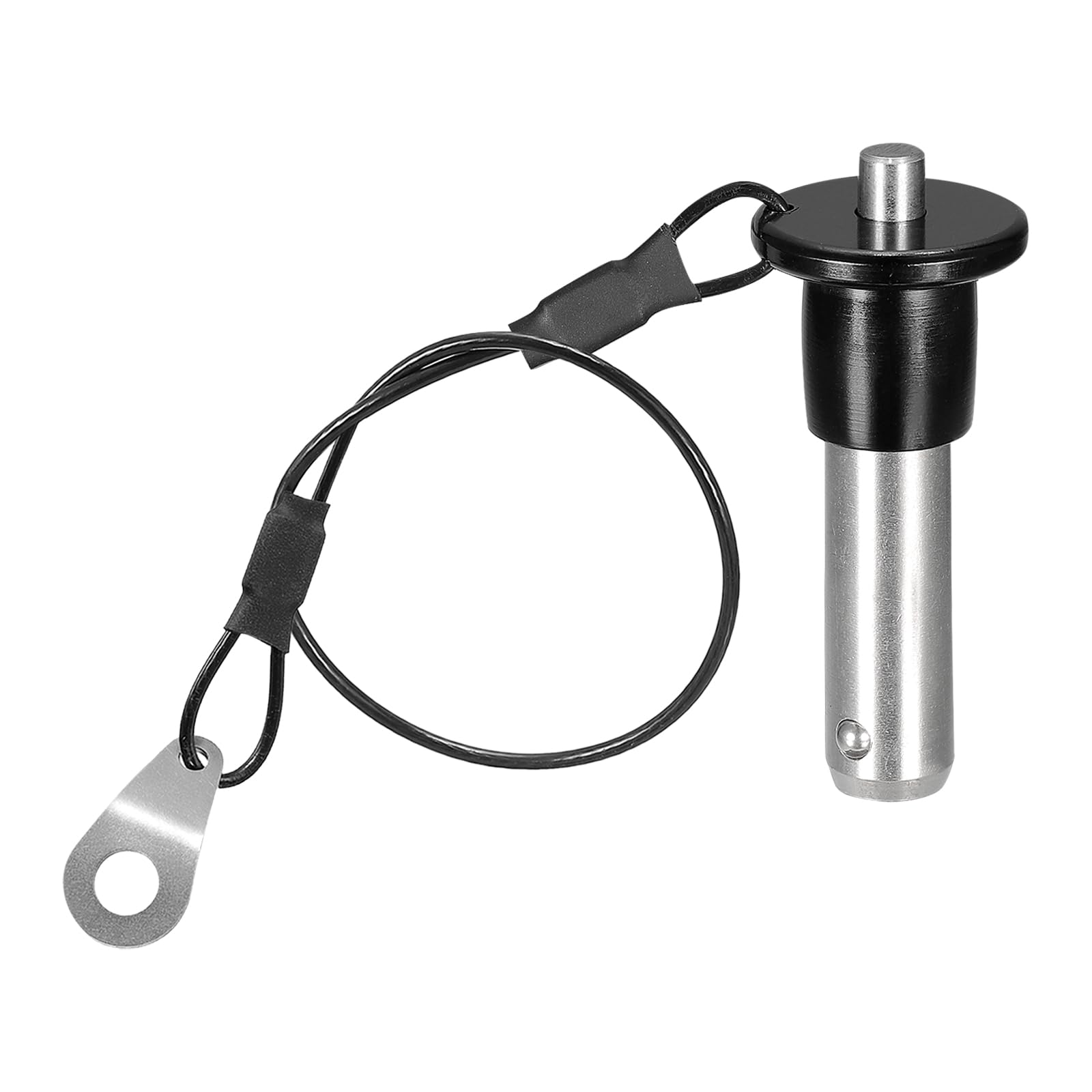 DTGN 12mmx28mm(DxL) Quick Release Pin - Good for Quickly Connecting Hooking Up Components - 304 Stainless Steel Grip Push-Button Ball Locking Pins with Wire - Silver