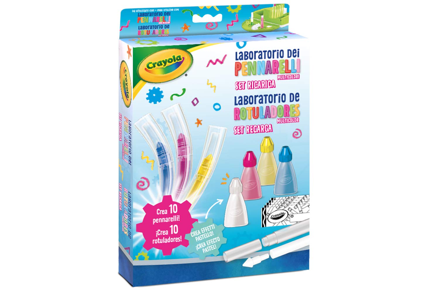 CRAYOLA Felt-Tip Pen Laboratory Refill Set, Multicoloured, Set of 15 Pieces
