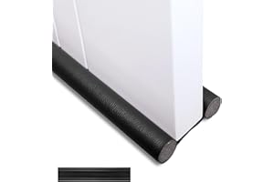 GGIJ Double Door Draft Stopper, Draft Stopper for Bottom of Door Soundproof, Windproof, Dustproof, Block Light, Insect Resistant, Under Door Noise Blocker 37 Inch