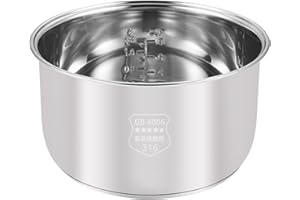 Stainless Steel Rice Cooker Inner Pot - 3L Universal Replacement, Non-Stick