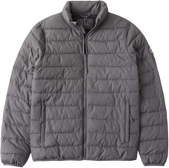 Amazon アバクロンビー フィッチ Abercrombie Fitch モックネック ライトウェイト ダウンジャケット Lightweight Puffer グレー 並行輸入品 コート ジャケット 通販