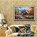 5D DIY Village Farm Diamond Painting by Number Kits 12X16 inches