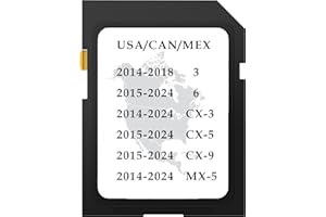2024 Year-End Released Navigation Map SD Card Fits for 2014-2018 3,2015-2024 6 CX-5 CX-9,2014-2024 CX-3 MX5