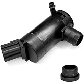 QKYS Windshield Washer Pump with Rubber Grommet, Replacement Windshield Washer Pumps OEM#89017059,173686, F7C617664AB WG-315, 8C3417664AA, Fit for Ford Escape,Mazda B2300, Mercury Monterey