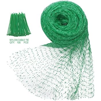 Heqishun 1 Heqi Shun 33Ft x 13Ft Braided Belt 100Pcs Nylon Cable Ties Garde, Green