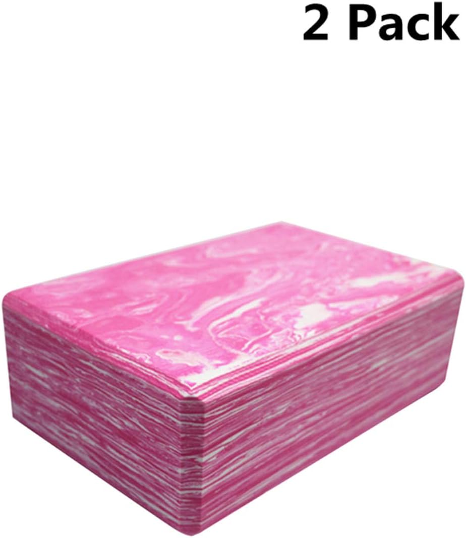 PowerLife Yoga Blocks 2 Pack High Density EVA Foam Blocks to Support and Deepen Poses Lightweight, Odor Resistant