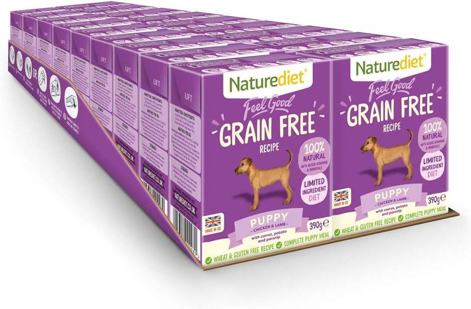 Naturediet - Grain Free Wet Dog Food, Natural and Nutritionally Balanced, Grain Free, Puppy, 390g (Pack of 18) - Image 5