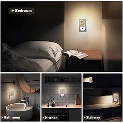 Chrobak LED Night Light,Floral Pattern Macro Fabric