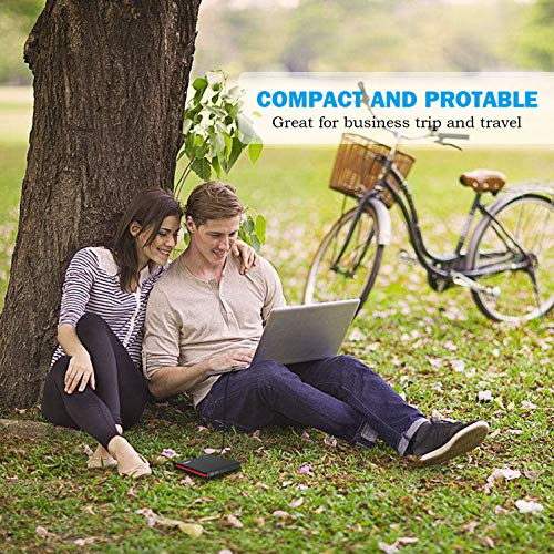 Rioddas External CD Drive USB 3.0 Portable CD DVD +/-RW Drive Slim DVD/CD ROM Rewriter Burner Writer Compatible with Laptop Desktop PC Windows Linux OS Apple Mac (Black-usb3.0)