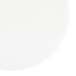 SHACOS Round Braided Placemats Set of 4 Washable