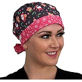 KimKaps Tie Back Style Scrub Caps Women Men | Surgical Scrub Hats Cotton | Ideal for Nurses | Machine Washable Nursing Caps