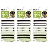 Scunci No-Slip Grip Open Center Stay Tight Barrettes, Assorted Colors, 6-Count (3-Pack)