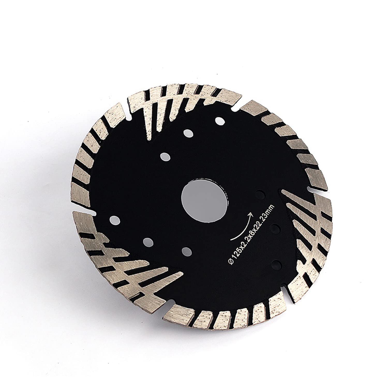 HOMESOM 125mm Diamond Saw Blade for Granite Marble Concrete Cutting Disc With Protection Teeth