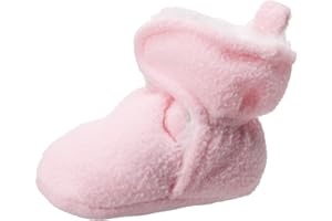 Hudson Baby Unisex Baby Cozy Fleece and Faux Sherpa Booties