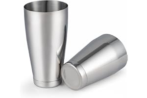 Boston Cocktail Shaker Set, Professional Bar Shaker Set Bartender Kit, Stainless Steel Martini Shaker with Weighted 28oz Unwe