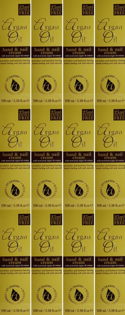 TWELVE PACKS of Argan Oil Hand & Nail Cream 100ml