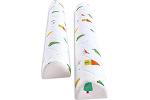 CEEKLIYBEAR 2-Pack Premium Foam Bed Bumpers for Toddler, Non-Slip Bed Rails for Toddlers for Twin, Queen, King Beds, Machine Washable Bumpers Cover for Easy Care（Size：52" x 7" x 5"）
