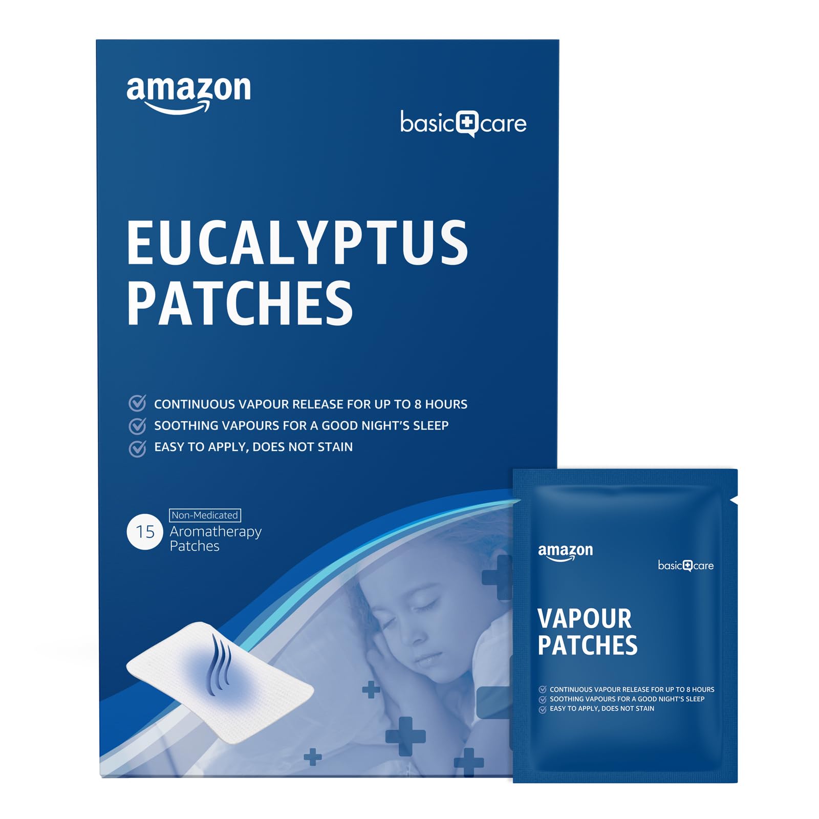 Amazon Basic Care Vapour Patches, 15 Count