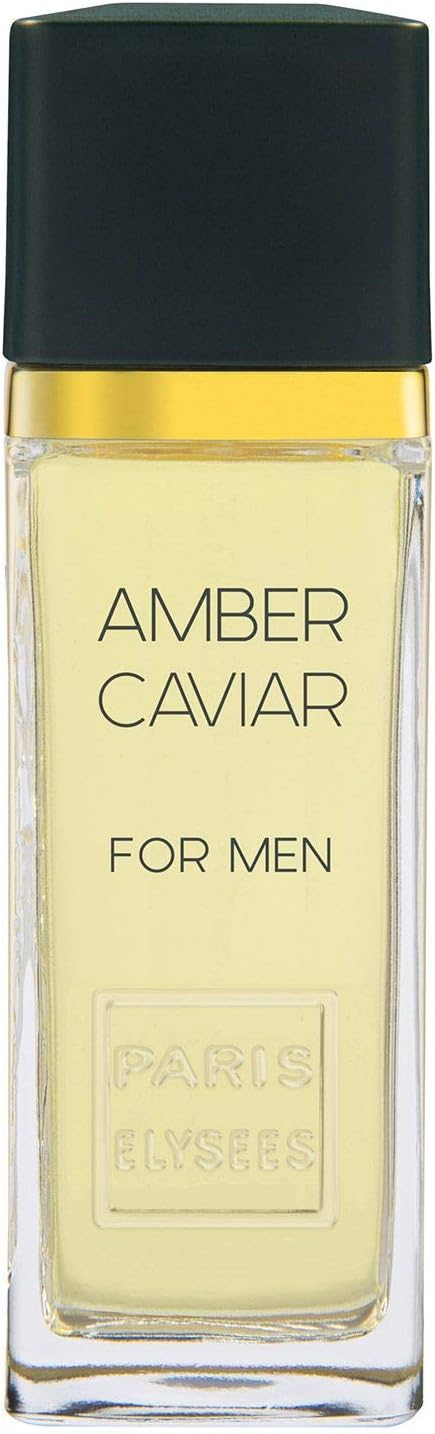 Paris Elysées Amber Caviar - Colonia para hombre, 100 ml