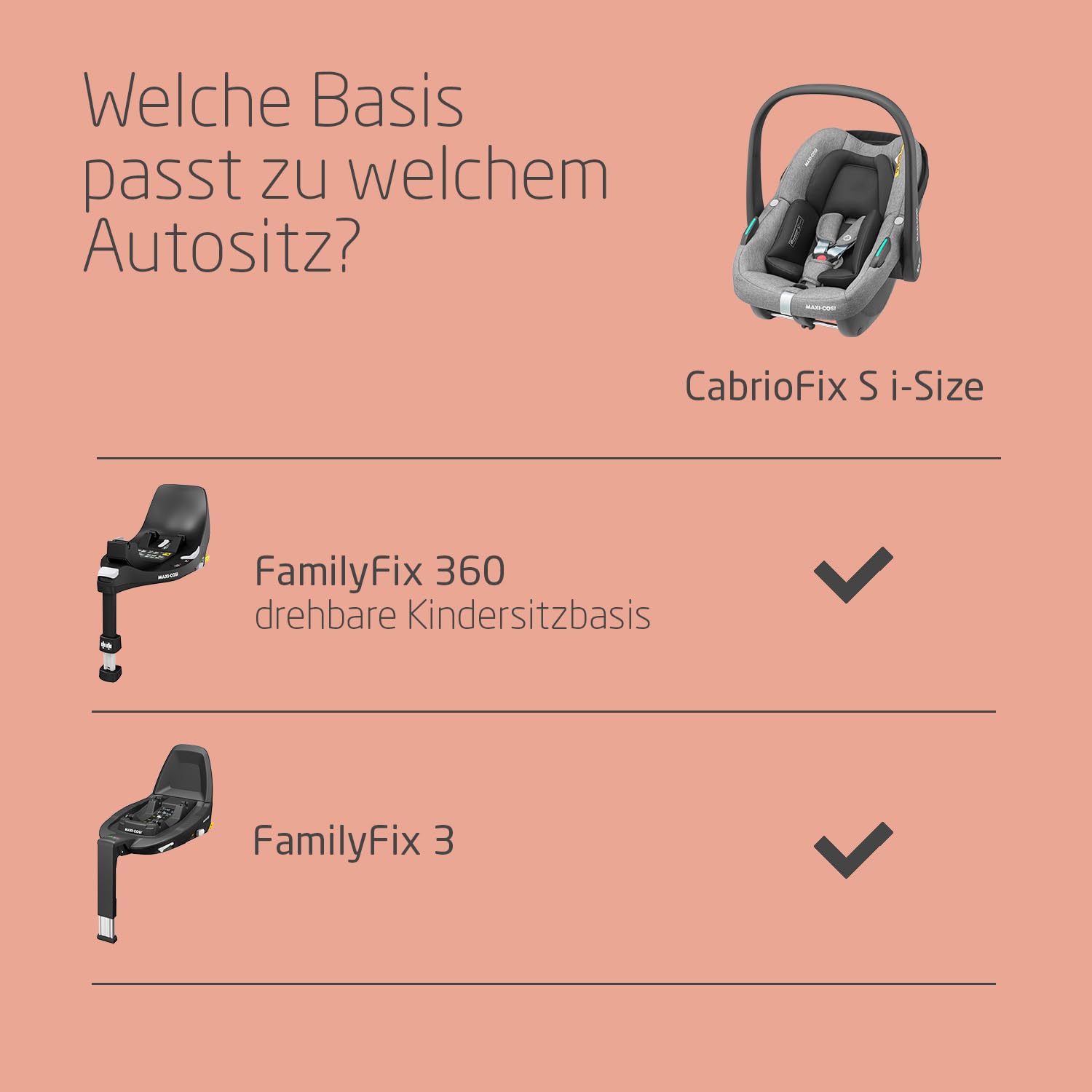 Maxi-Cosi Zelia S Trio Kinderwagen 3 in 1 Komplettset, 0-4 Jahre, bis 22 kg, Zusammenklappbar, Kompakt, Verstellbarer Baby Kinderwagen, mit CabrioFix S i-Size Babyschale, Zubehör, Wickeltasche, Grau 9