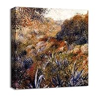 Canvas Wall Art Vase of Flowers by Pierre-Auguste Renoir Canvas Prints Home Artwork Decoration for Living Room,Bedroom - 12x12 inches