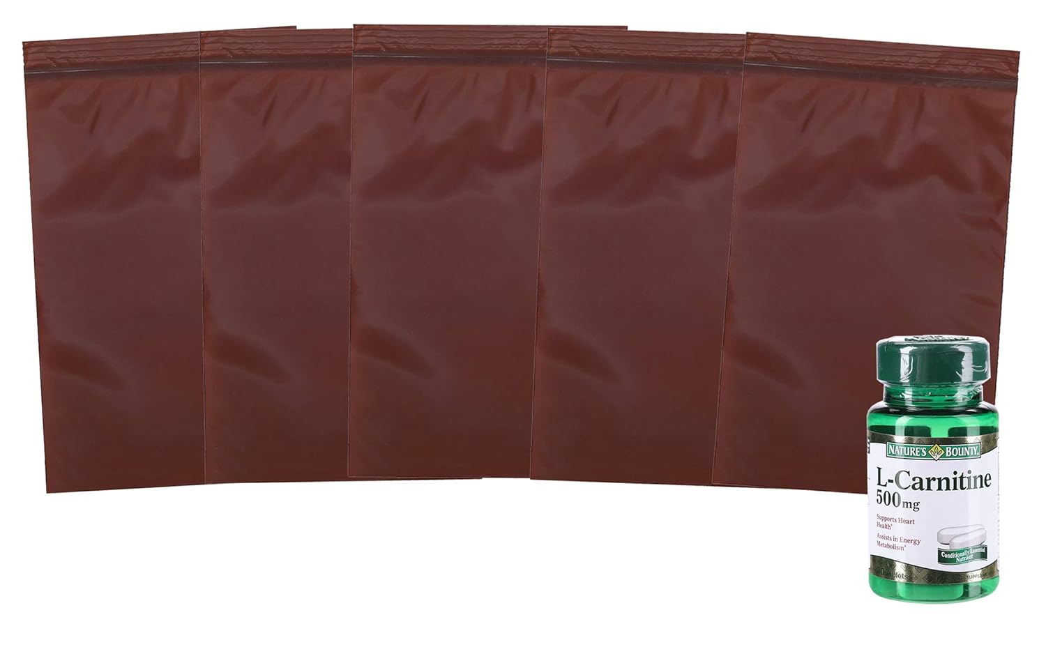 APQ Pack of 100 Amber Zip Lock Bags 4 x 6. Seal Top Plastic Bags 4x6. Opaque Poly