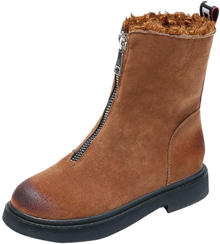 POPLY Winter Season Sale Snow Boots Women,Women‘s Winter Shoes Zip Keep Warm Flat Cotton Boots Ladies Short Boots,Flat Boots Women