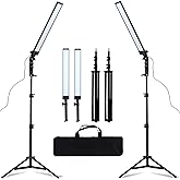 GSKAIWEN Photography Lighting, Handheld Wand LED Photo Studio Video Light | 180 Adjustable Stick Kit with Stand Tripod, Bag for Photographic Video Fill Light, Live Streaming, Portrait, Product, Tattoo