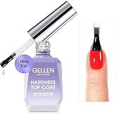 GELLEN Gel Nail Polish, High Glossy Top Coat Gel, No Wipe Tempered Scratch Resistant Clear Nail Polish Finish, Soak Off UV Lamp Top Gel