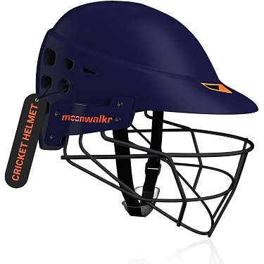 Cricket Helmet With Multicolor Covers – Adjustable, Lightweight, With Face Grill & Ventilation