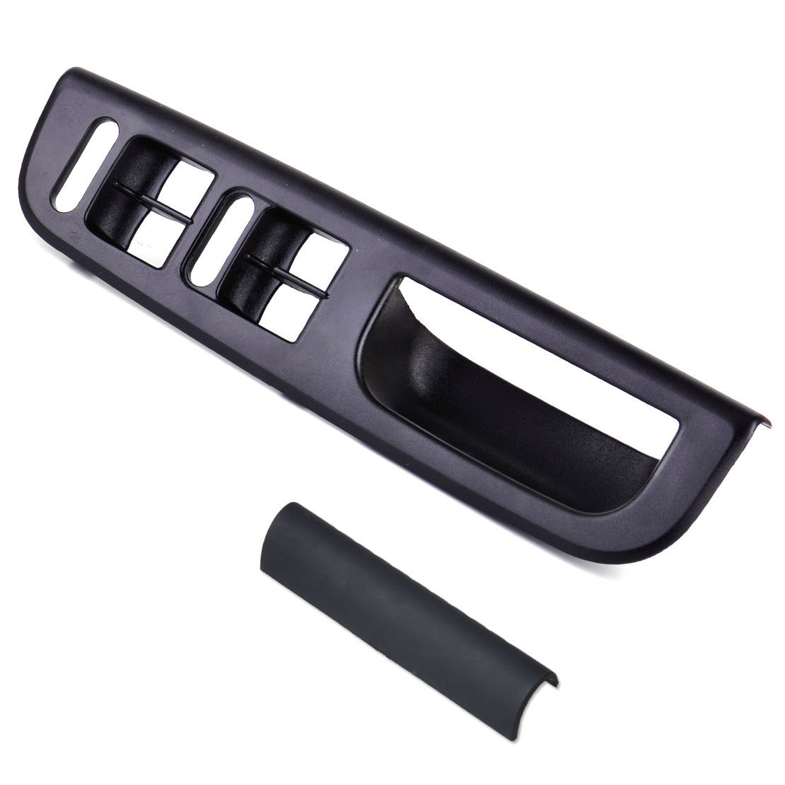 Photo 1 of Signswise Front Left Driver Side Door Master Window Switch Trim Bezel Compatible with Volkswagen Passat B5 Jetta Golf Bora Mk4 Skoda Oe Style 4 Door Model - Black