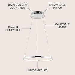 JONATHAN Y JYL7202C Bradley 15.75" 1-Light Modern
