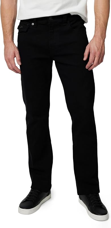Jean Ricky à Jambe Droite pour Homme, Rince-Corps Noir, 48