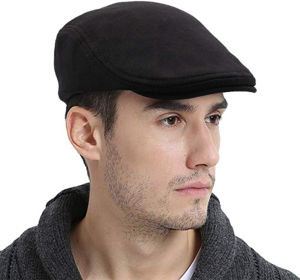 WETOO Men's Flat Cap Gatsby Newsboy Lvy Irish Hats Driving Cabbie Hunting Cap