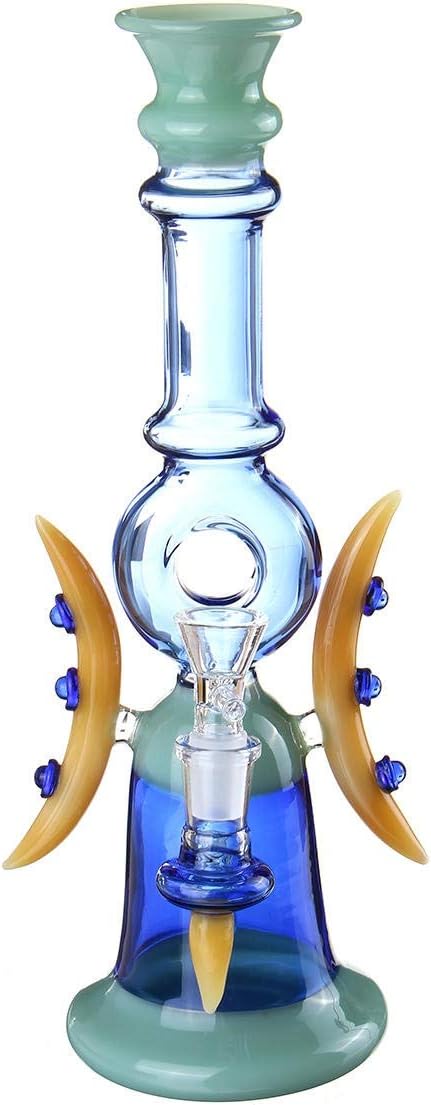 Ctghgyiki Hardware Accessories Glass H-ookah Shisha Glass Water B-ong Accessories for Smoking28cm
