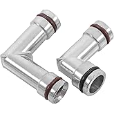 labwork Aluminum Heater Hose Elbows Replacement for Chevy Replacement for Buick 3.8L 12565082 Upper Lower Pair
