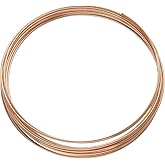 The Beadsmith Memory Wire - 2.25” Diameter - 12 Coils Each - Copper Color - Stainless Steel - Create Multi-Strand DIY Bracelet and Bangle Jewelry