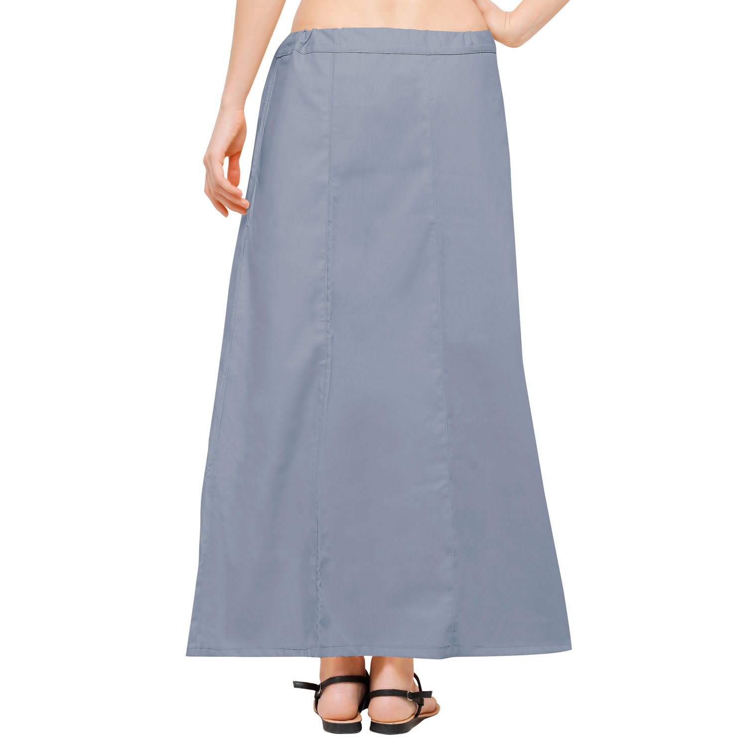 ziya women's cotton petticoat (grey, free size)