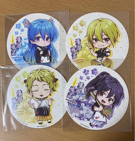Amazon 桃組プラス戦記 プリンセスカフェ コースター アニメ 萌えグッズ 通販