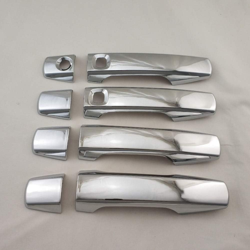 XLTWKK 8Pcs ABS Chrome Accessories Car The door handle covers,For Toyota Land Cruiser LC200 FJ200 2008-2018
