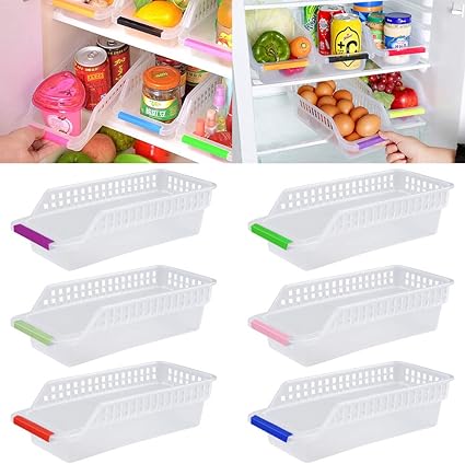 jring organizador de almacenamiento para nevera organizador de almacenamiento de refrigerador con mango de frutas cesta de cocina contenedor de